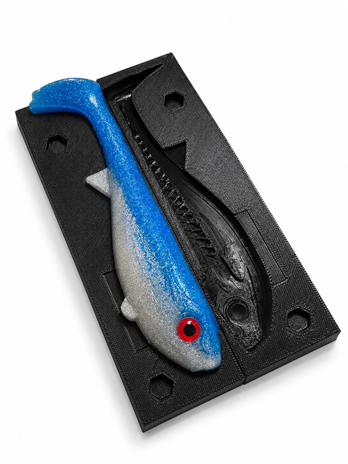 Stompnose paddletail softbait mold 165mm