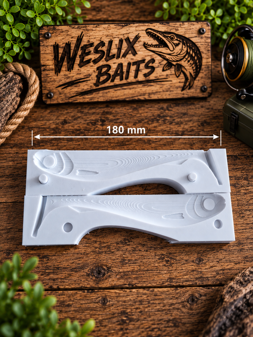180mm Realistic Softbait Mold