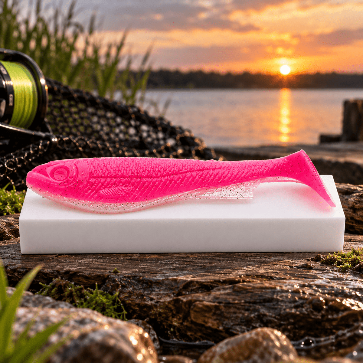 Custom 120mm Paddletail Softbait Mold – 3D Printed Silicone Lure Mold - weslix-baits